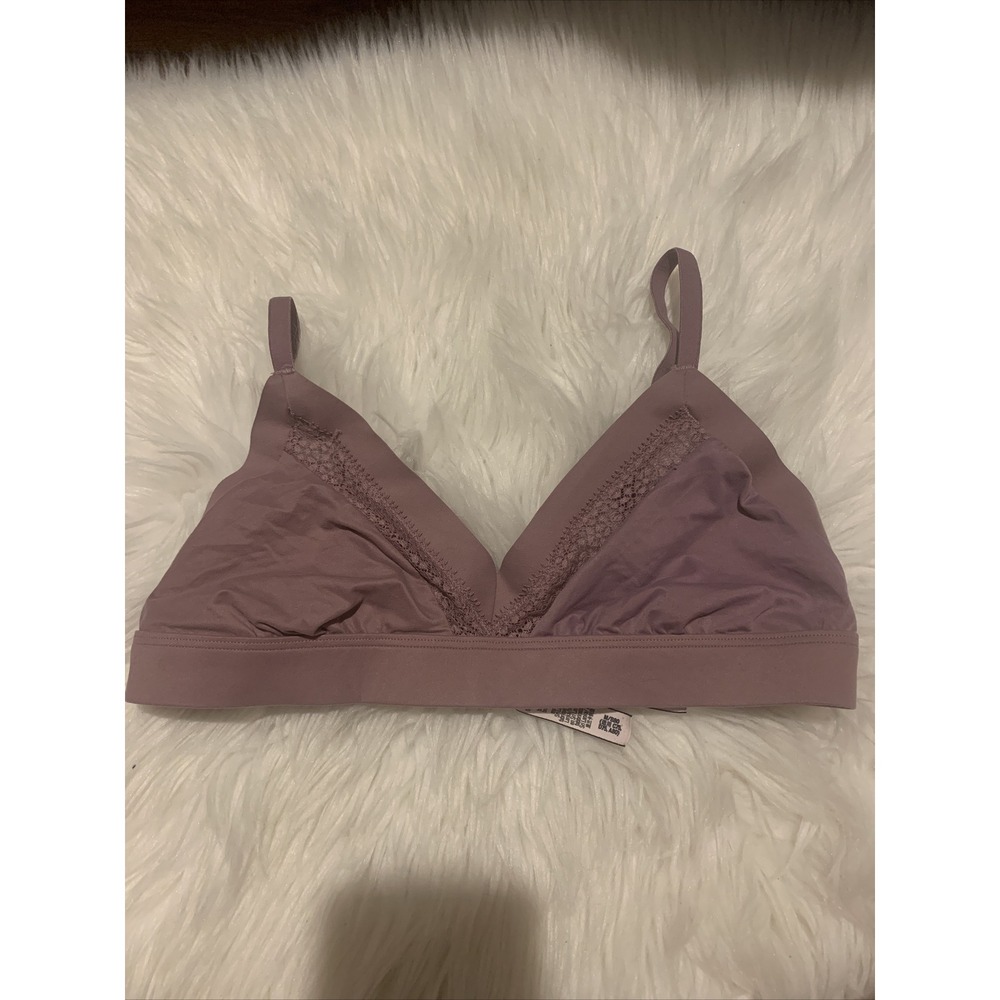 victoria secret incredible bralette bra medium dark nude color sexy Wireless